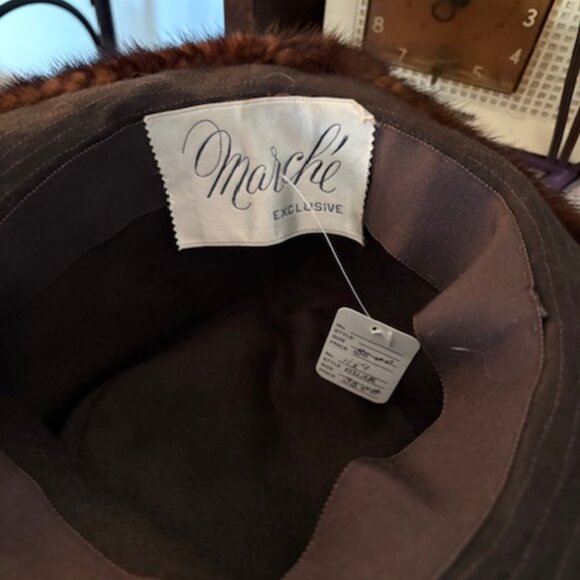 Brown mink hat - Picture 2 of 2
